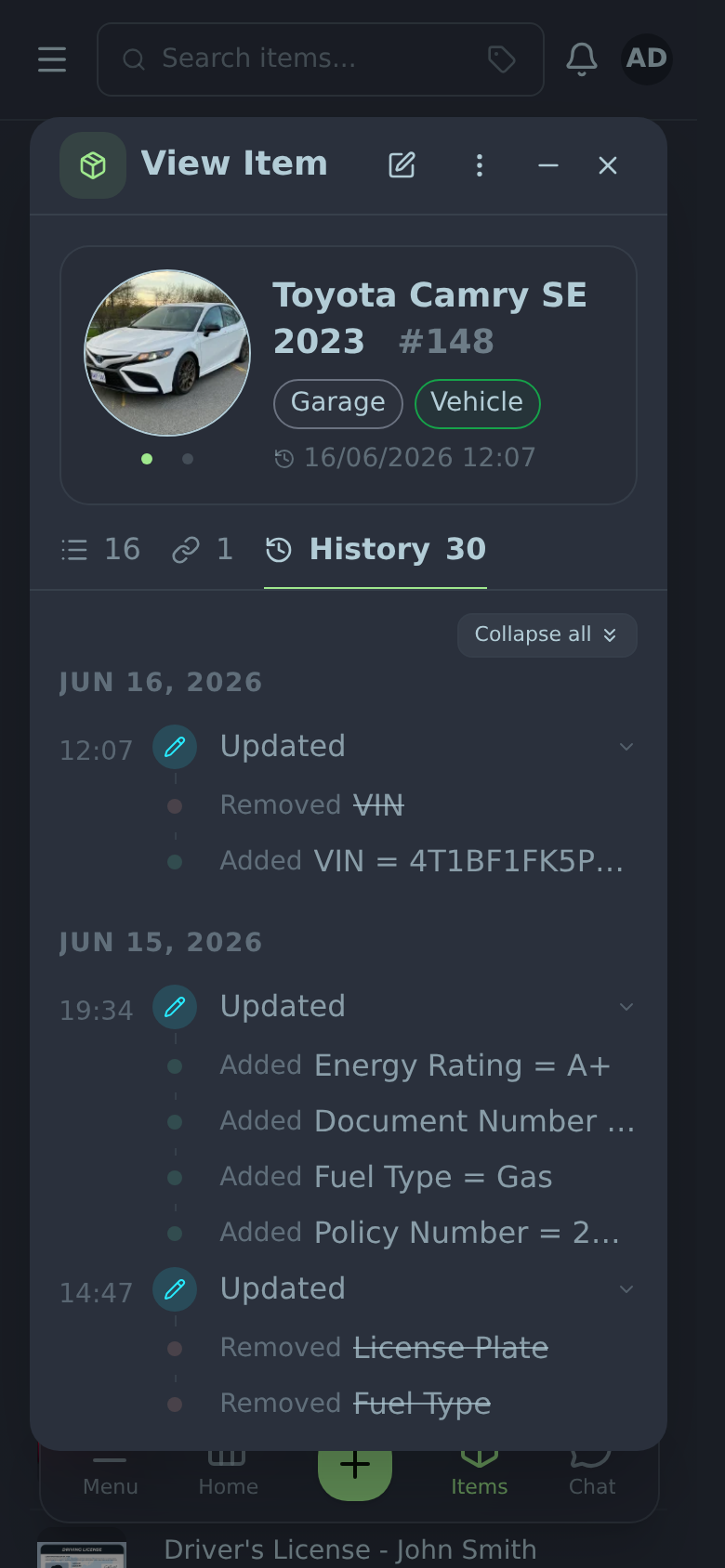 History